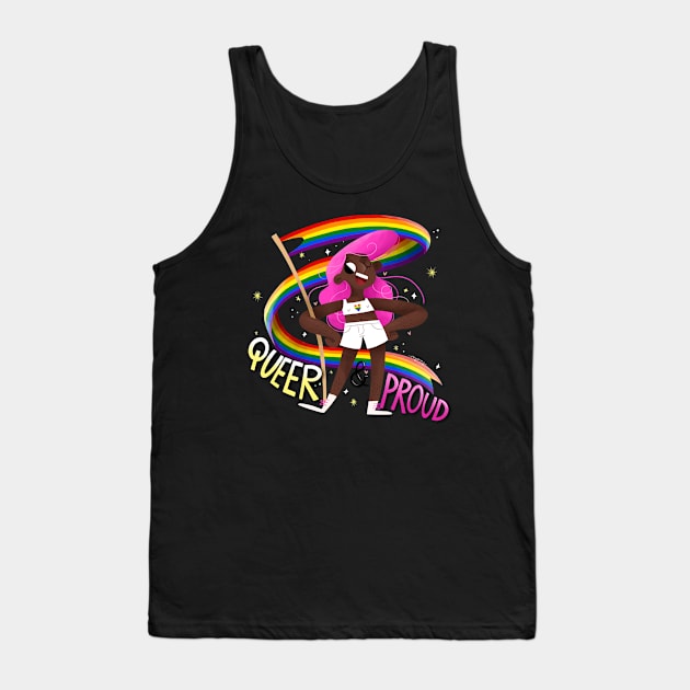 Queer & Proud - rainbow heart Tank Top by Gummy Illustrations